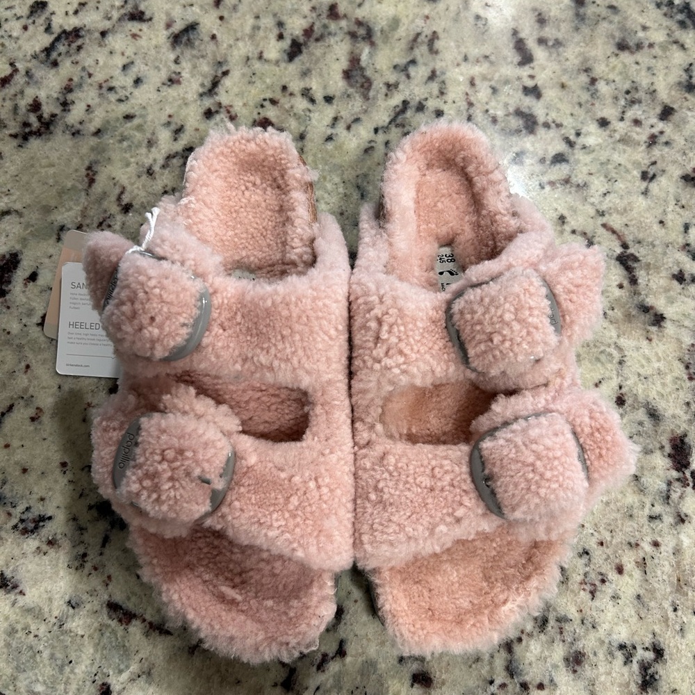 Cozy Pink Fuzzy Sandals
